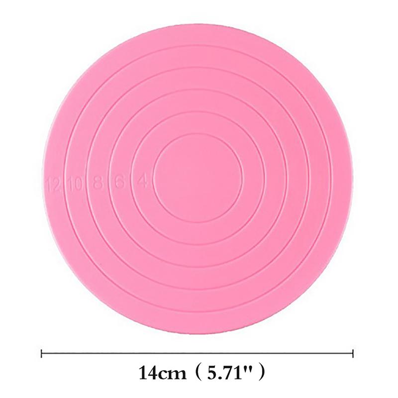 14Cm Diy Cake Rotary Table Plastic Fondant Cake Turntable Round Baking Stand