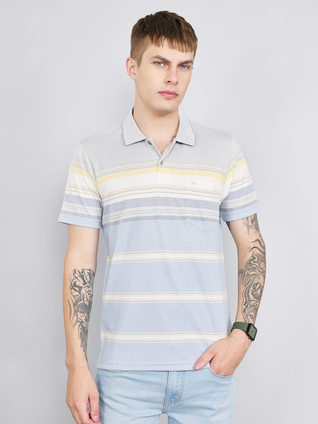 Monte Carlo Men Regular Fit Grey Tshirt L серый