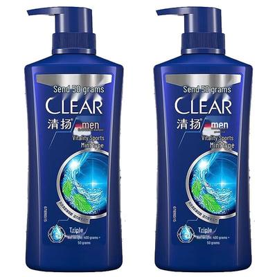 Clear Men Anti-Dandruff Shampoo, Sport Mint (2x450g)