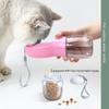 Dog Water Bottle with Food Container Travel Puppy Water Bowl Portable Leakproof Pet Dispenser for Small Medium Large Pet