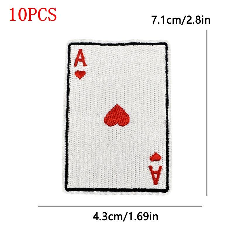10PCS/Lot Wholesale Black Red Patches Heart Start Iron On Patches For Clithing Love Lip Embroidery Patches On Jeans Accessories