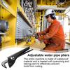 Water Pump Pliers Heavy Duty Short Handle Plumbing Wrench Large Knurled Knob Design Water Hose Clamp for Shaped Pipes Circular