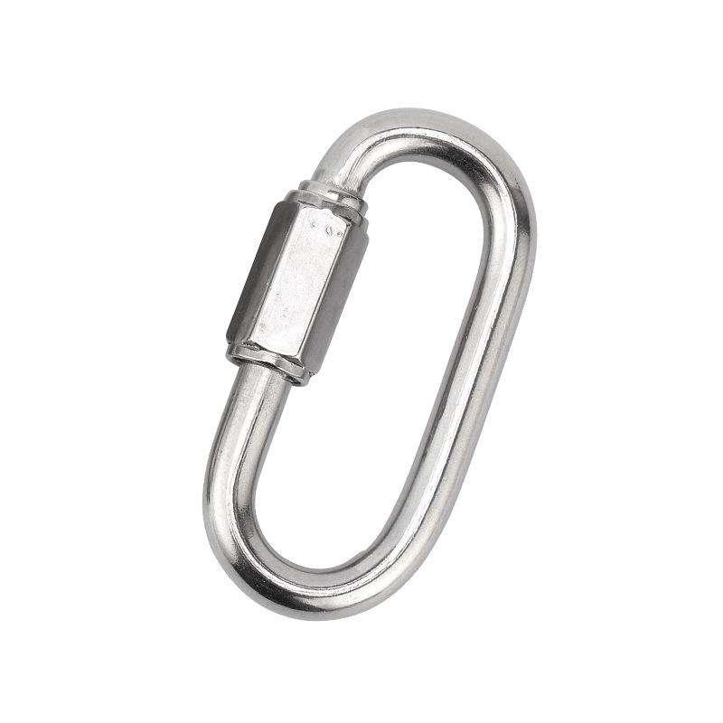 Stainless Steel Quick Link Safety Buckle for Climbing, Chain, and Dog Leash