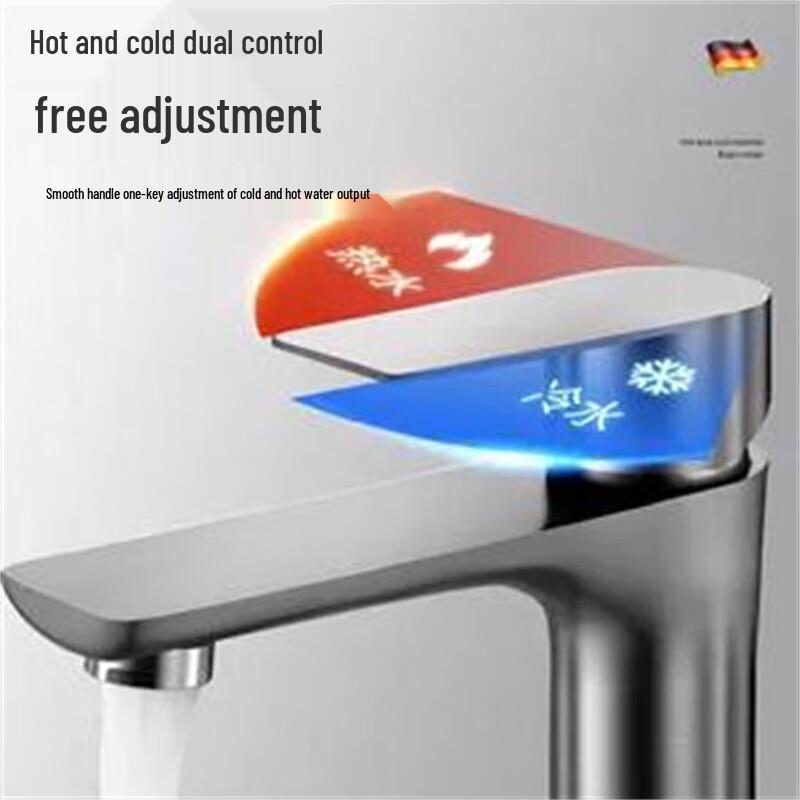 Homeglen Black Stainless Steel Basin Faucet Kitchen and Bathroom Faucets