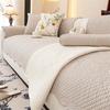 Cotton Sofa Covers for Living Room Solid Color Sofa Cushion Non-slip Couch Slipcovers Four Season Universal Sofa Slipcovers
