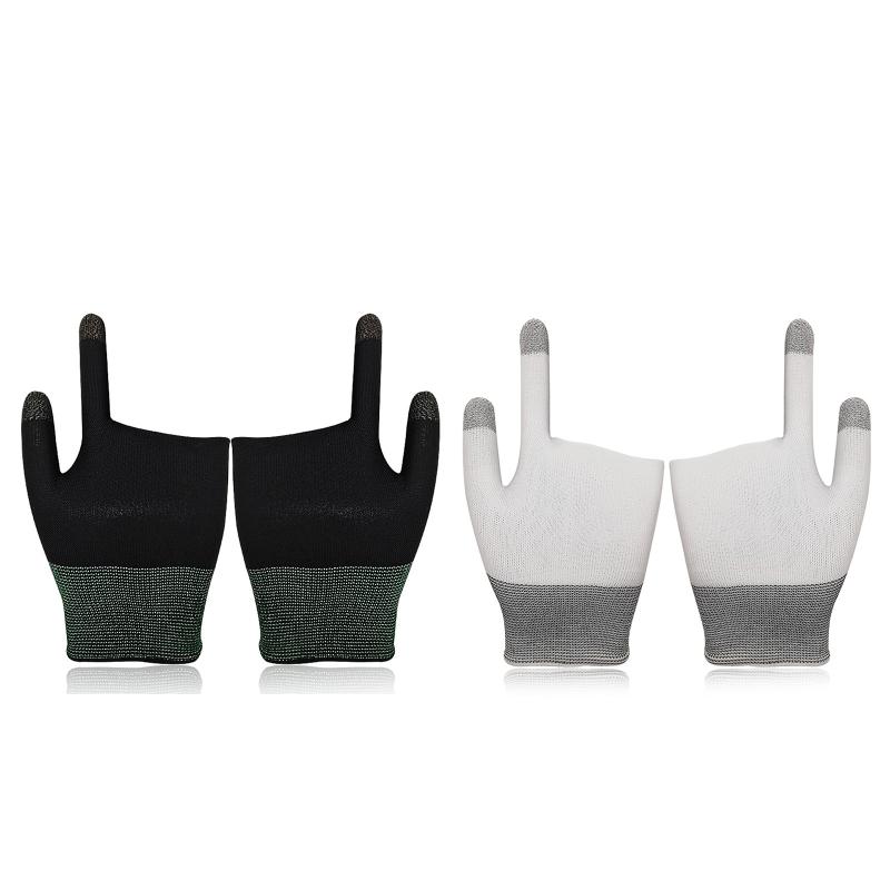 Mobile Game Controller Finger Cots Seamless Thumb Fingertip Cover Sweat-proof Two-finger Touch-screen Mobile Game Gloves