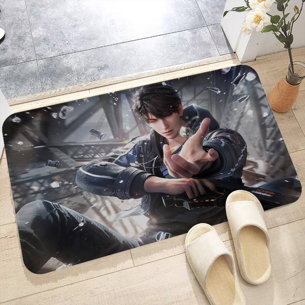 Game LOVE AND D-DEEPSPACE Room Mats Anti-slip Absorb Water Long Strip Cushion Bedroon Mat Welcome Doormat