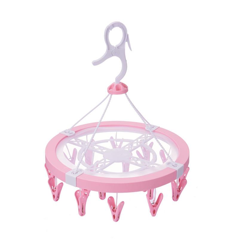 Stendibiancheria Rotondo Portatile Con Molti Ganci Per Vestiti Bucato E Calzini