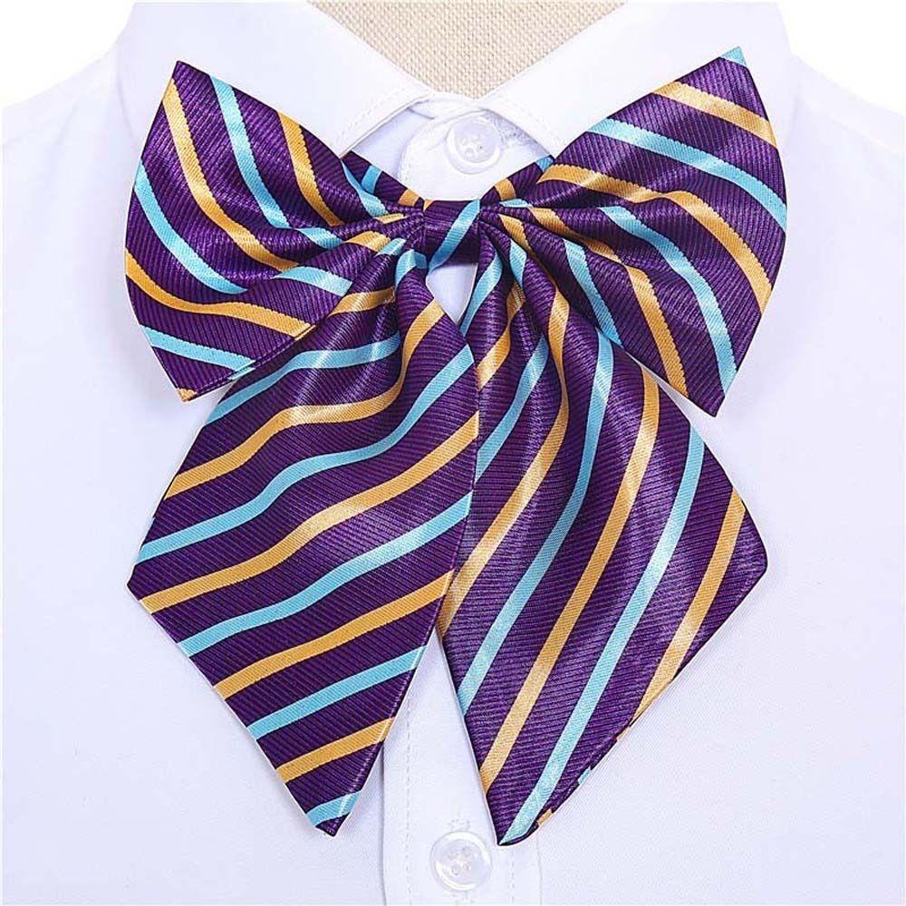 Stripe Airline Stewardess Necktie Korean Style Nurse Neck Wear School Students Neckties Bank Teller Neck Tie Sailor Suit Bowtie