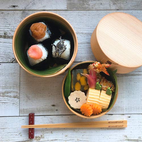 Odate Kogeisha Magewappa Bento Double Round Bento 2 Akita Cedar Box, Box, Tiers,