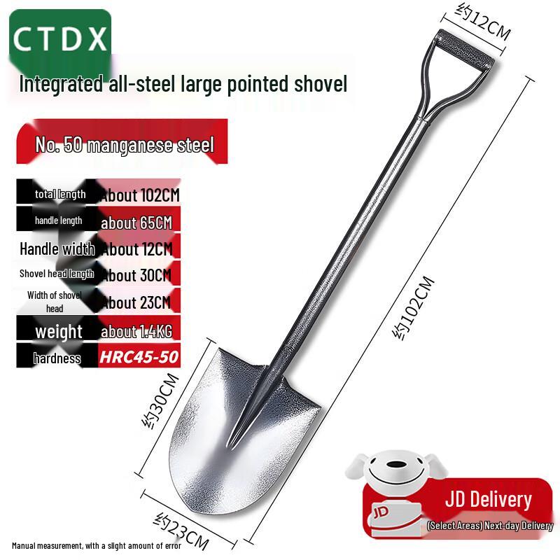 Heavy-Duty Manganese Steel Multi-Purpose Shovel