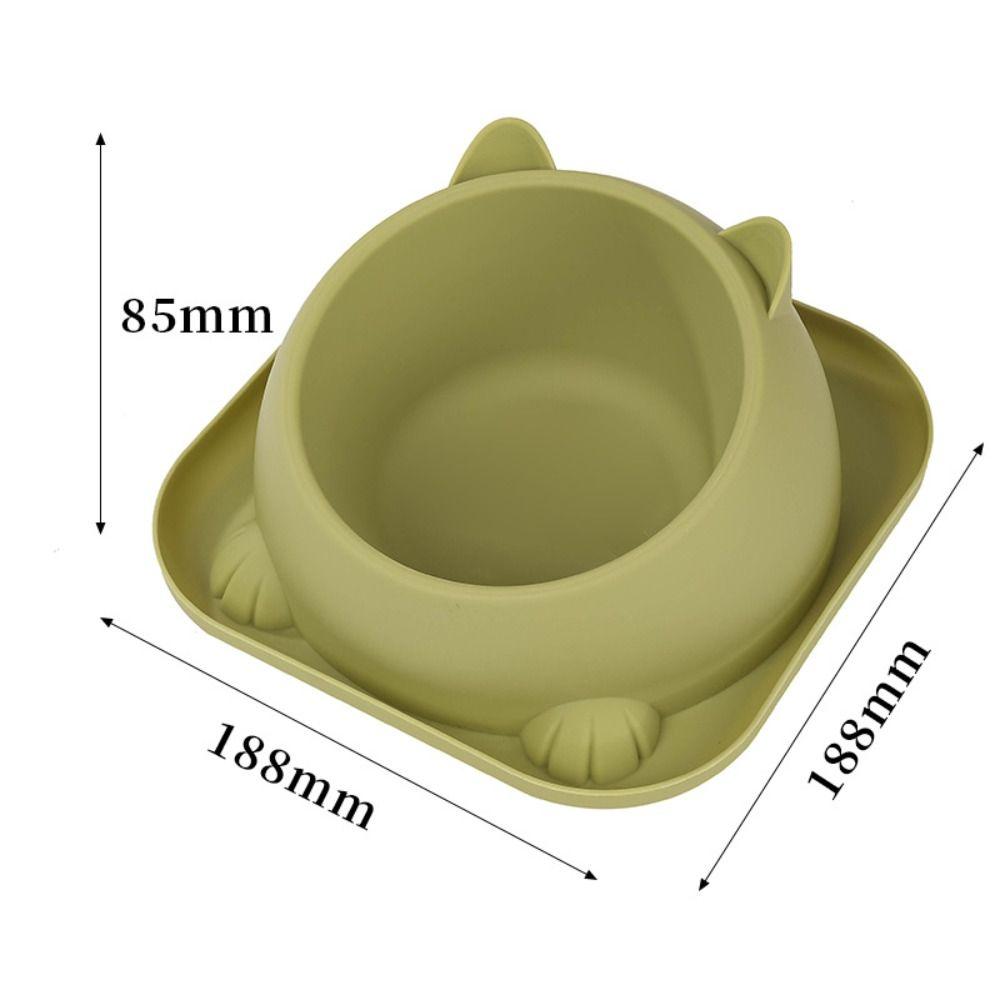 Stainless Steel Pet Food Dispenser Bowls with Non-Slip Pad Cat Feeder Cat Bowl Container