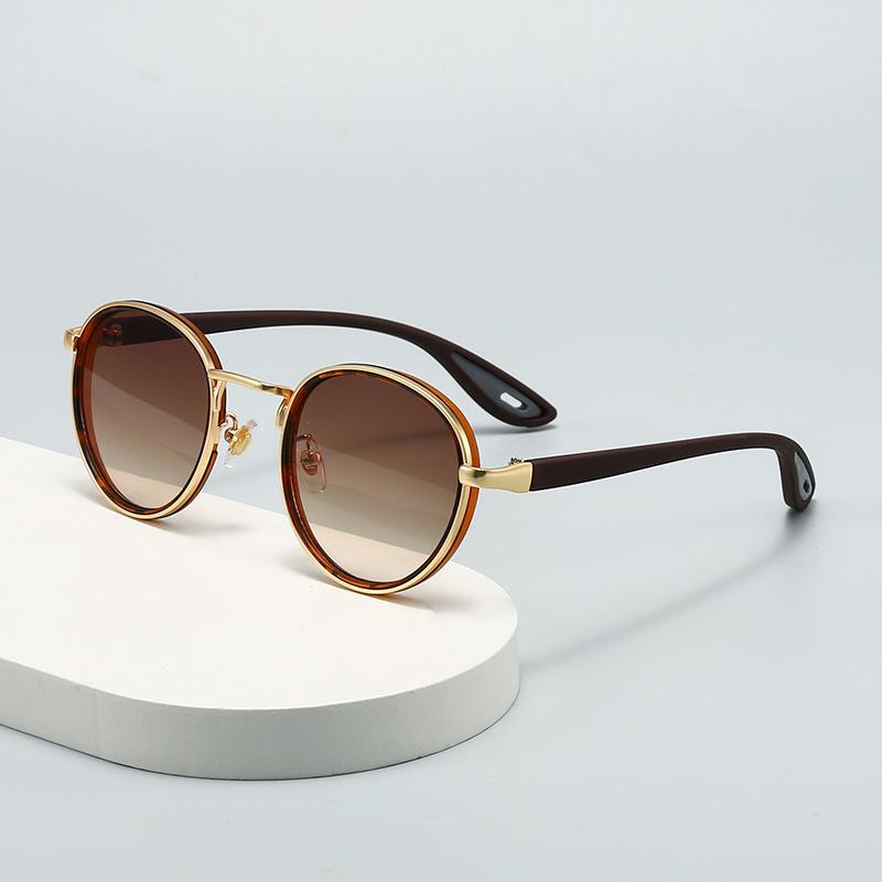 Vintage designer outdoor sunglasses Men Round Fashion Plastic Titanium High Quality Sun Glasses Man UV Protection glasses woman