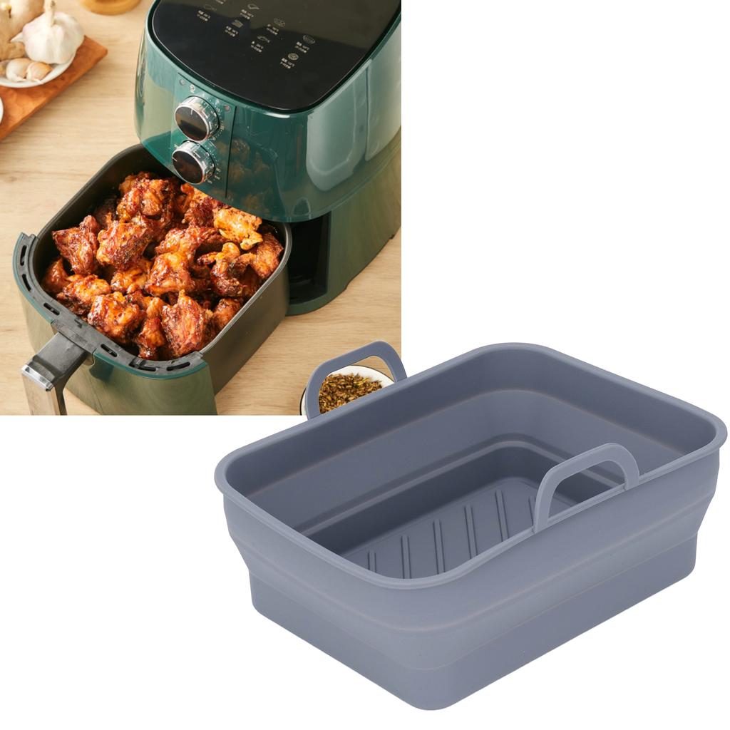 Silicone Cooker Pot Rectangular Fryer Liner Tray Replacement for Kitchen Cooking Accessories