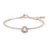Sparkling Dance armband Rond geslepen Wit Roségoudkleurig verguld Vcrystals 5497483