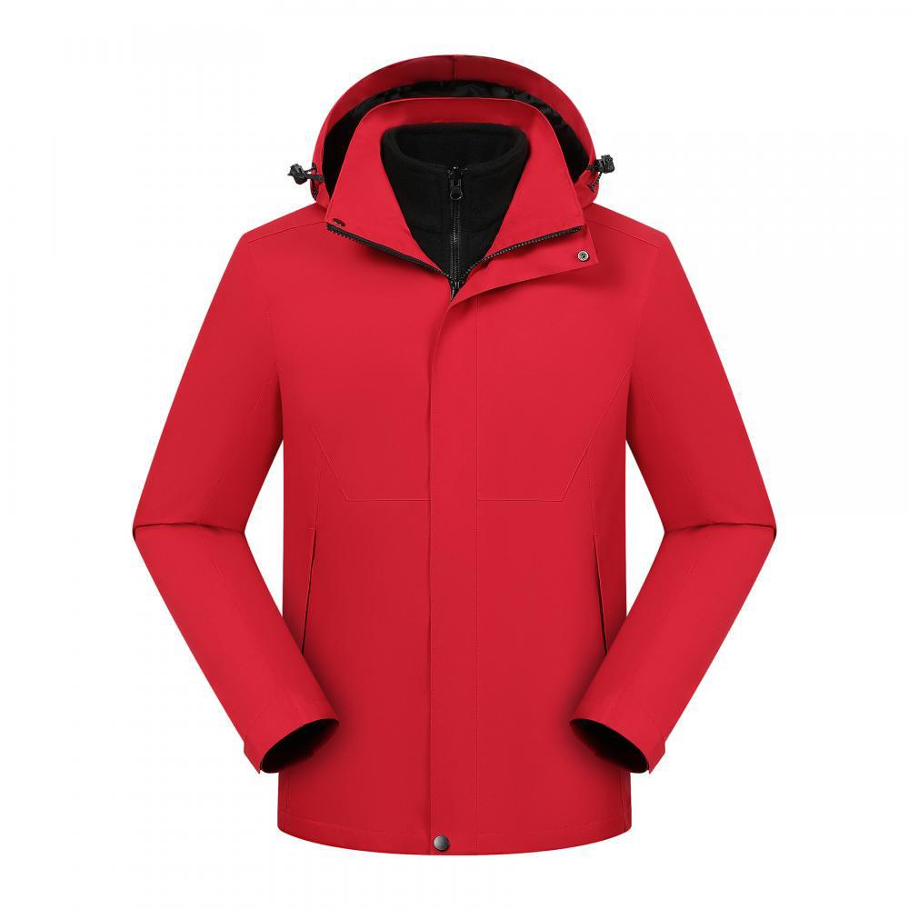 Thickened 3-in-1 Workwear Mountaineering Jacket with Custom Embroidery Logo for Winter 4S Shop Enterprise Culture.