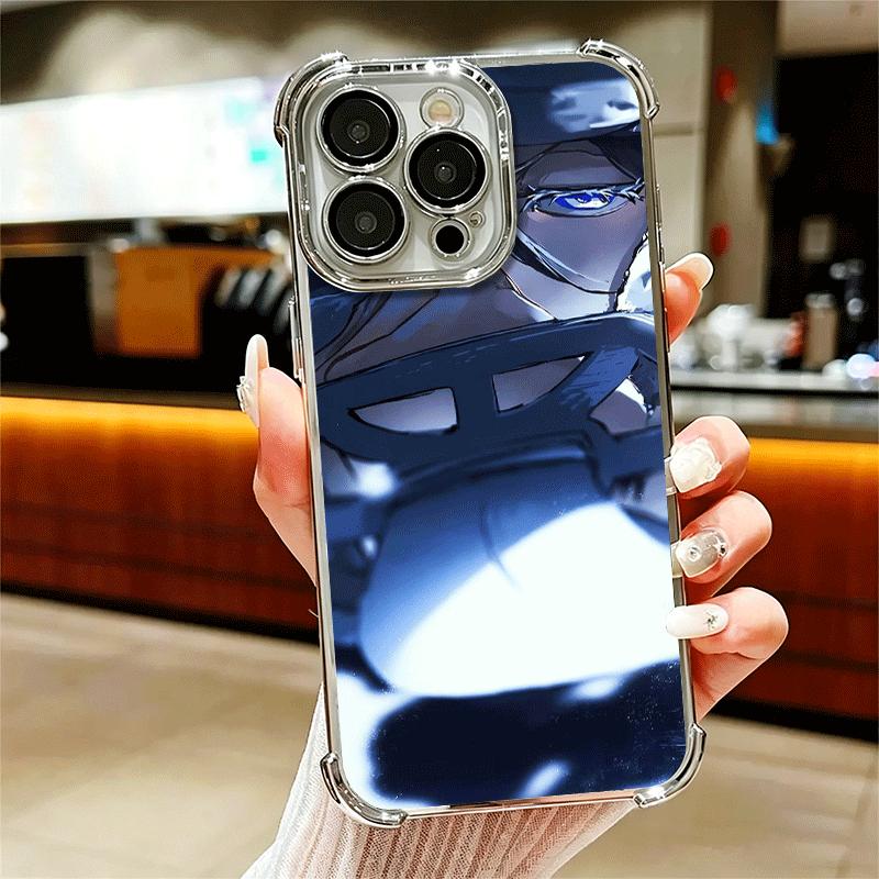 Bleach Kuchiki Rukia Plating Phone Case For Iphone 16 17 Pro Max Air 16E 14 15 Plus 12 13 Mini Anti-Fall Airabag Cover