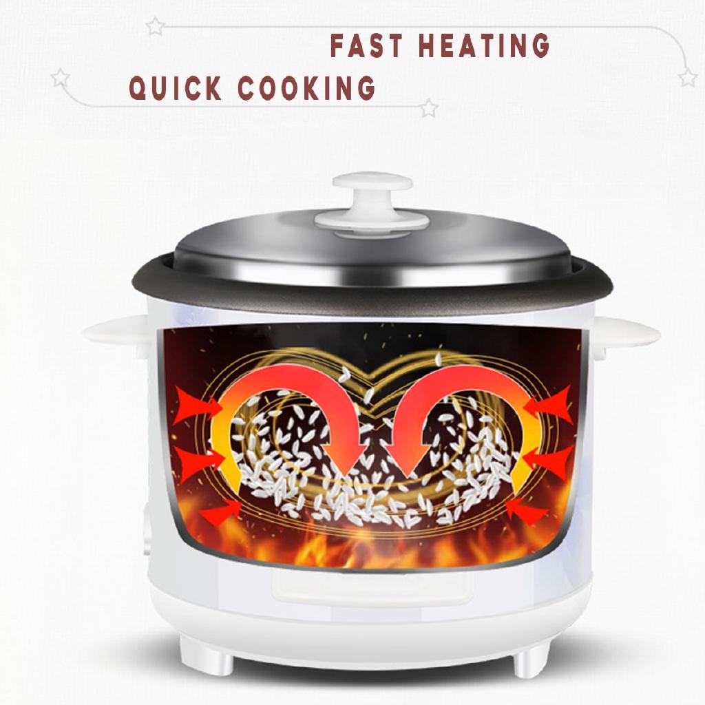 Automatic Electric Non-Stick Rice Cooker Food Steamer Cooking Warmer1.5/2/3L 50Hz Mechanical Switch Button 220V