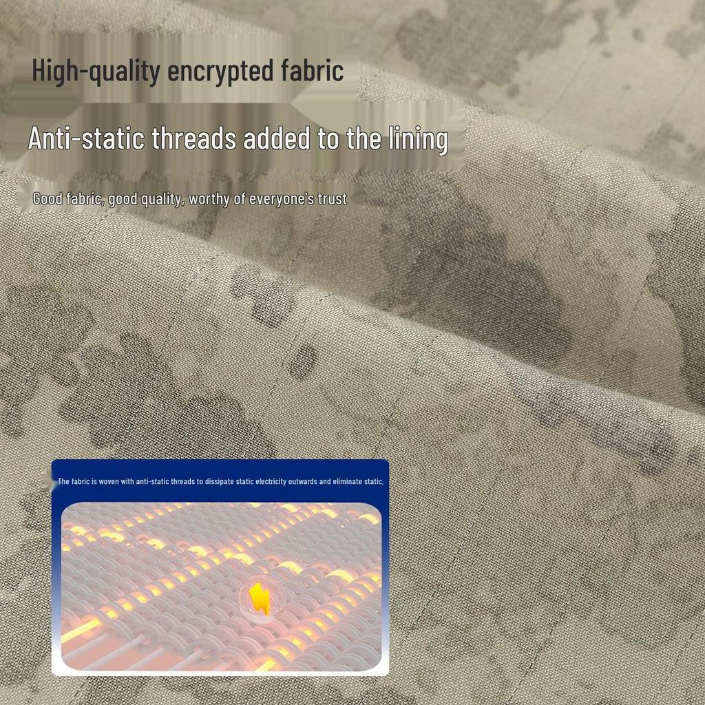 Men's Breathable Anti-static Workwear Set - Wear-resistant Tactical Jacket for Spring and Autumn Outdoor Activities