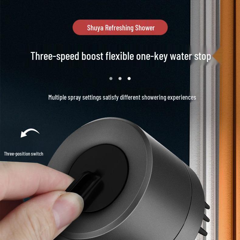 High-Pressure Filtered Shower Head with Nozzle for Bathing