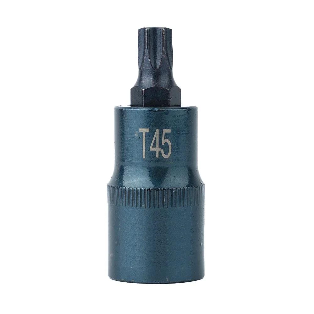1/2 Inch Torx Screwdriver Bit Screwdriver Drive Socket T40 T45 T50 T55 T60 T70 Screwdriver Bit Tool For Ratchet Wrenches