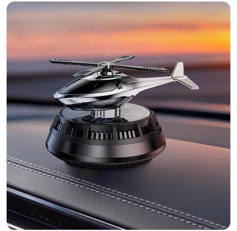 Solar-Powered Rotating Helicopter Aroma Diffuser - Long-Lasting Fragrance Ornament