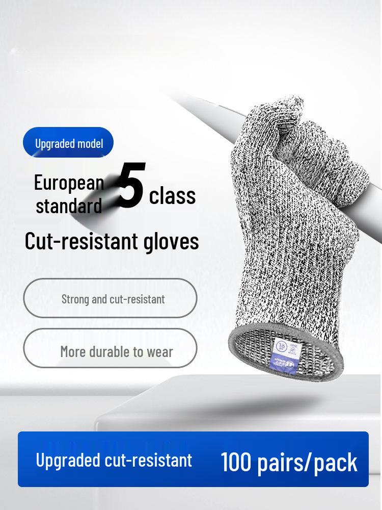 Level 9 Cut-Resistant Gloves: Cut, Puncture, Wear-Resistant; Breathable Non-Slip Protection for Work, Fish Cleaning, Beachcombing, and Kitchen Use.