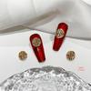 LZ16 Luxury Metal Butterfly Zircon Nail Jewelry