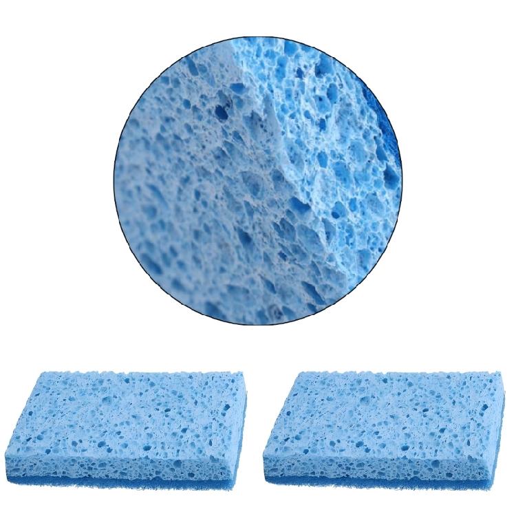 Heavy Duty Rustless Steel Scraper And Absorbent Sponge Set For Quick Cookware Cleaning Grill Scouring Efficient Tool
