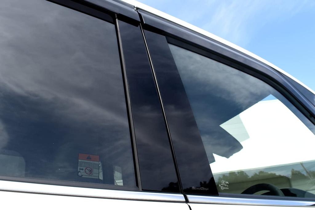 Накладки на стойки SecondStage Toyota 90 Series для автомобилей с оригинальными козырьками, цвет «черный рояль» T657BLK Noah/Voxy