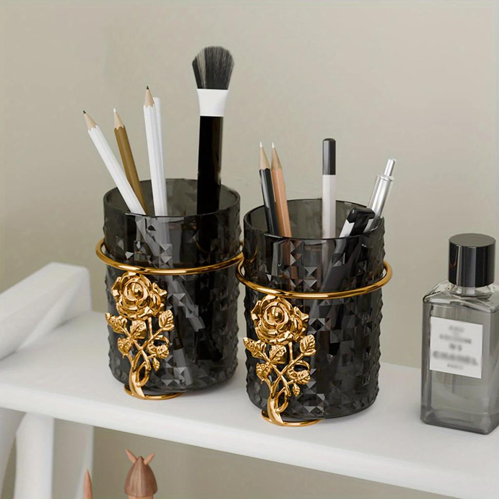 Light Luxury Mouthwash Cup High Appearance Brush Cup Transparent Cup Couple Set Toothbrush Cup Home Wash Cup Glacier Pattern