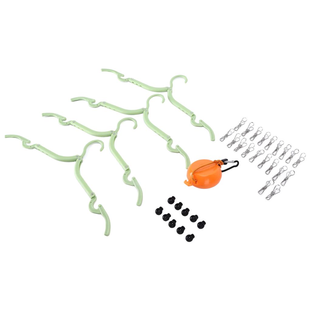 Portable Clothesline Heavy Duty Clothes Drying Line Punch Free Non Slip Clothesline for Travel Camping