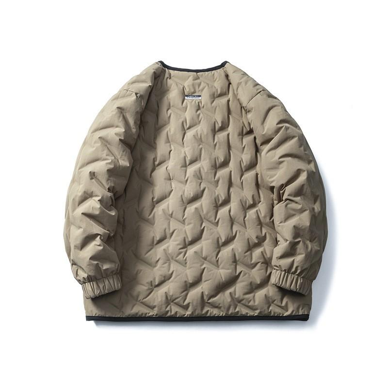 Unisex Reversible Winter Down Jacket 90% White Duck Warm Loose Fit Outdoor Casual Coat