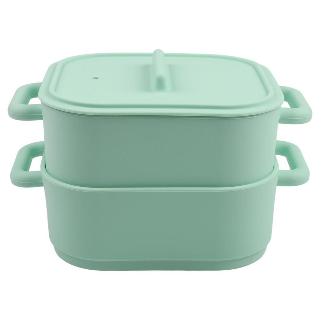 Nutrient Retention Cooking Steamer Cooking Tool Kitchen Steamer Food Storage Container Convenient Handle Design