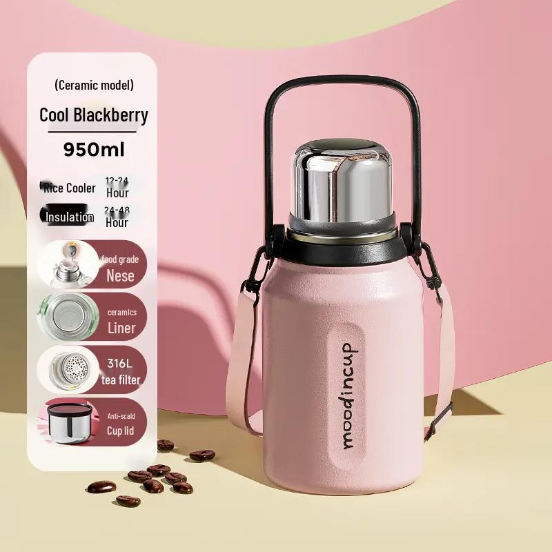

WUSENWU 950ML Ceramic-Lined Thermal Mug