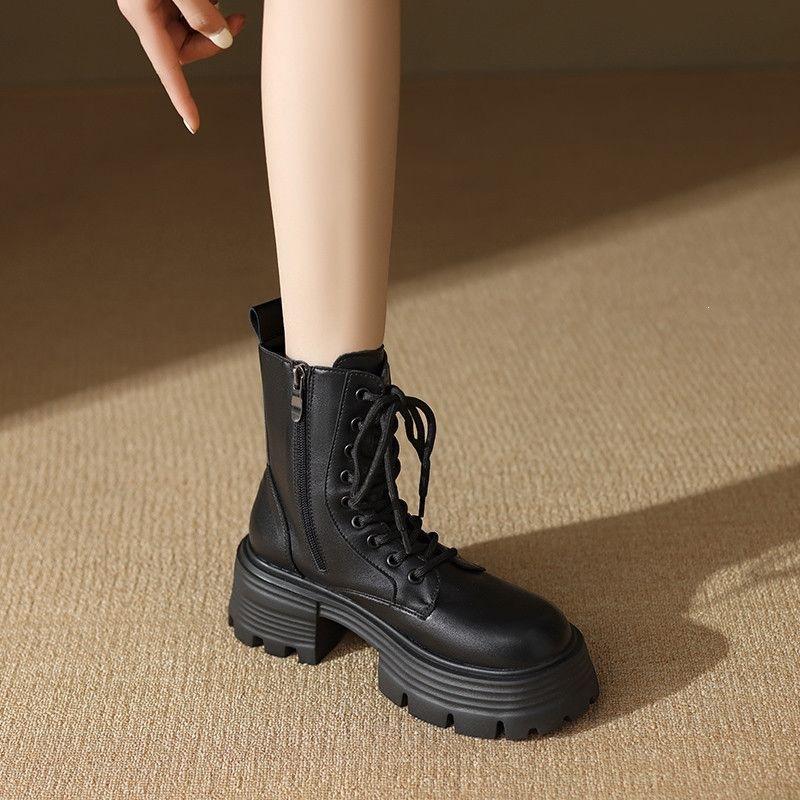 Foreign style small short boots women's shoes new spring and autumn versatile explosion British style Martin boots