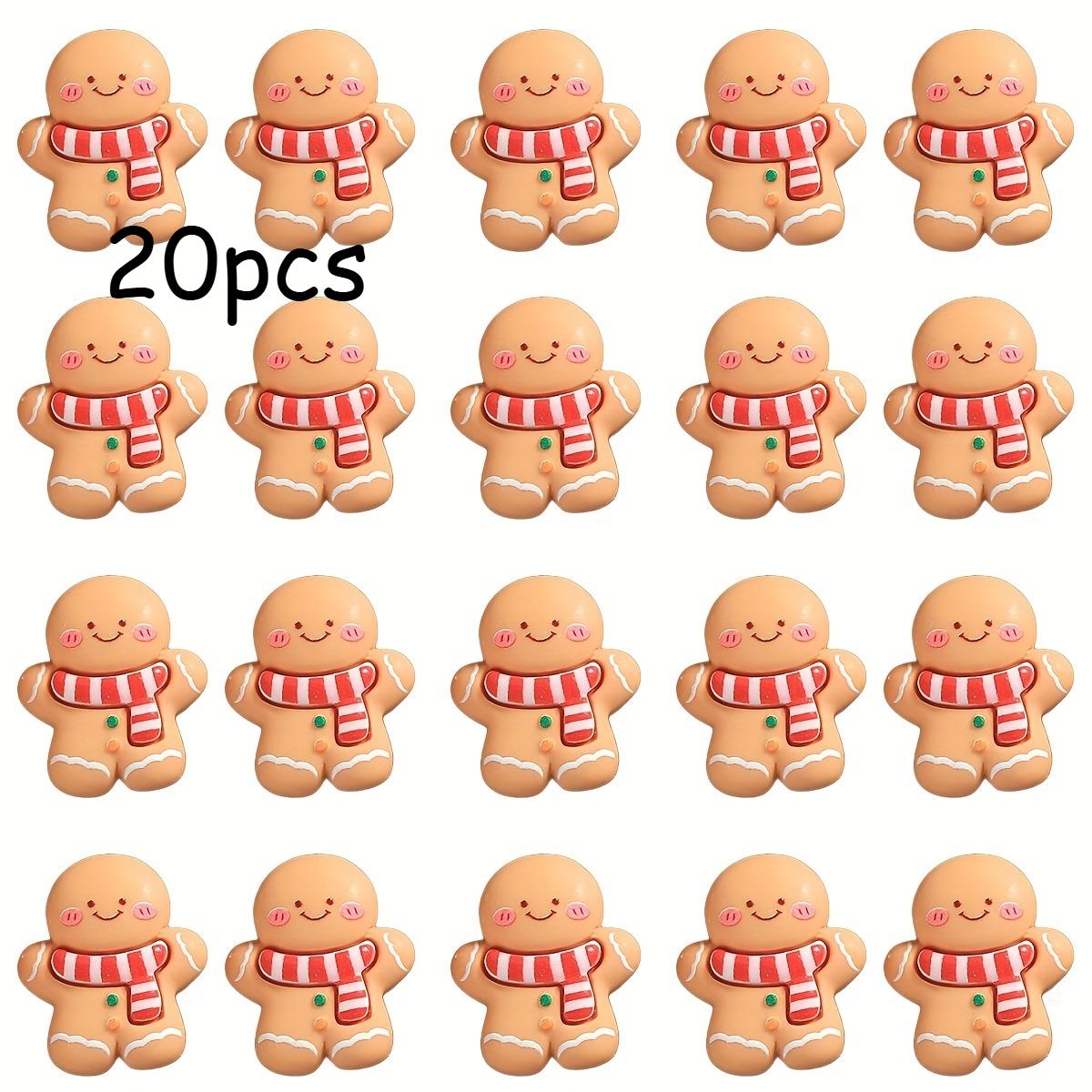 

Christmas Gingerbread - Durable Resin Decorations for DIY Crafts, Keychains-For Holiday Decorations & Gifts, Charming Ornaments,