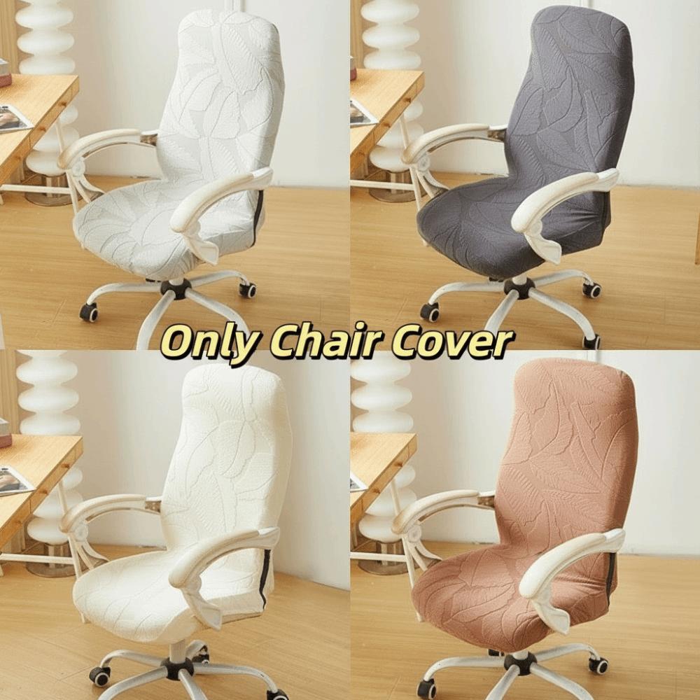 Fashion High Back Dining Chair Cover Elastic Spandex Slipcover Jacquard Chair Cover Stretch Jacquard Kitchen Chair Cover Kitchen