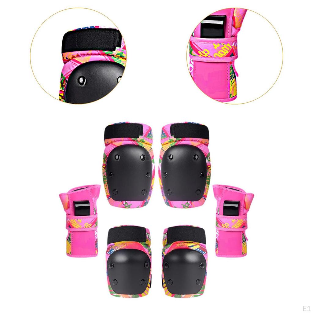 Protective Set Including Knee Pads, Elbow And Wrist Guards