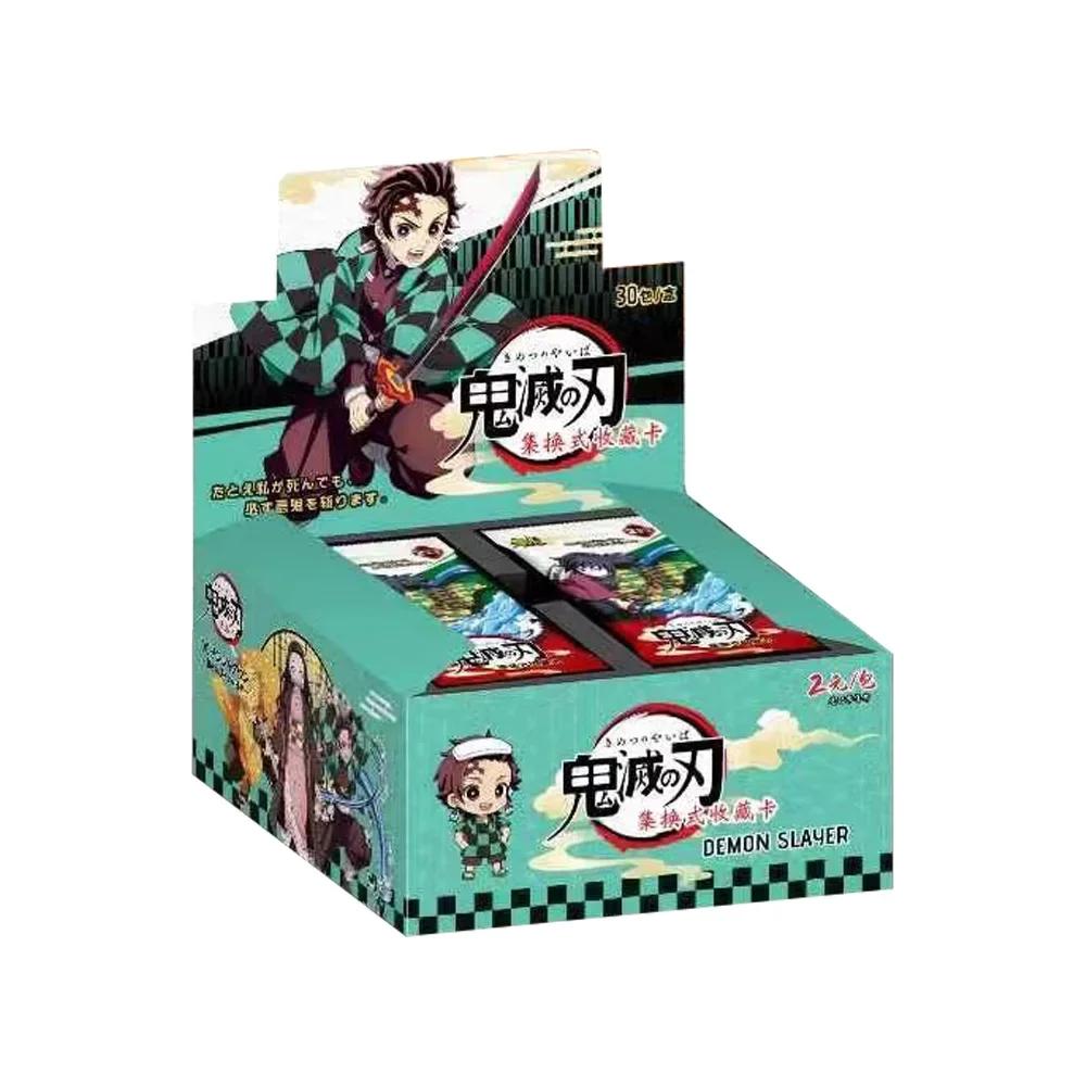 Nouvelle édition Boîte de boosters Cartes Demon Slayer Personnage de jeu Anime Rare Carte de la Collection Diamant Rare Et Cadeaux de fête de Noël