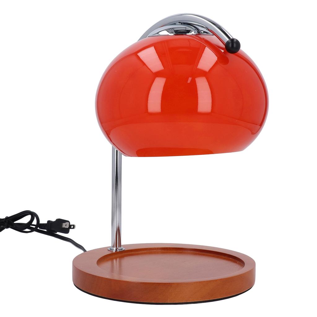 Candle Warmer Lamp with Timer Retro Solid Wood Glass Safe Warm Light Dimmable Electric Candle Lamp