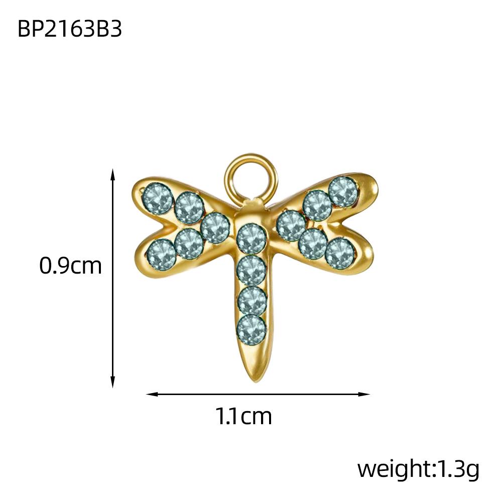 

CARLIDANA Fashion Zircon Pendants Wings Life Tree Dragonfly Charms Cute Charms for Jewelry Making Plants Diy Earrings Necklace