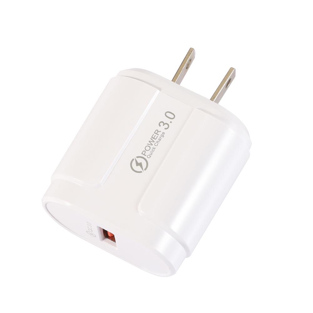 18W QC3.0 Fast Charging Plug - Smart Single USB (EU/US Spec)