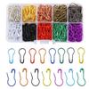 500Pcs/box Mixed Color Safety Needle Gourd Shaped Metal Clip, Handmade DIY Clothing Sewing Tool  Needle Clip Jewelry Accessories