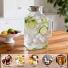 1/2 Pcs Large Capacity Glass Teapot 2/3.8L Glass Pitcher High Temperature Resistant Kettle with Lid Hot/Cold Drink Water Pitcher