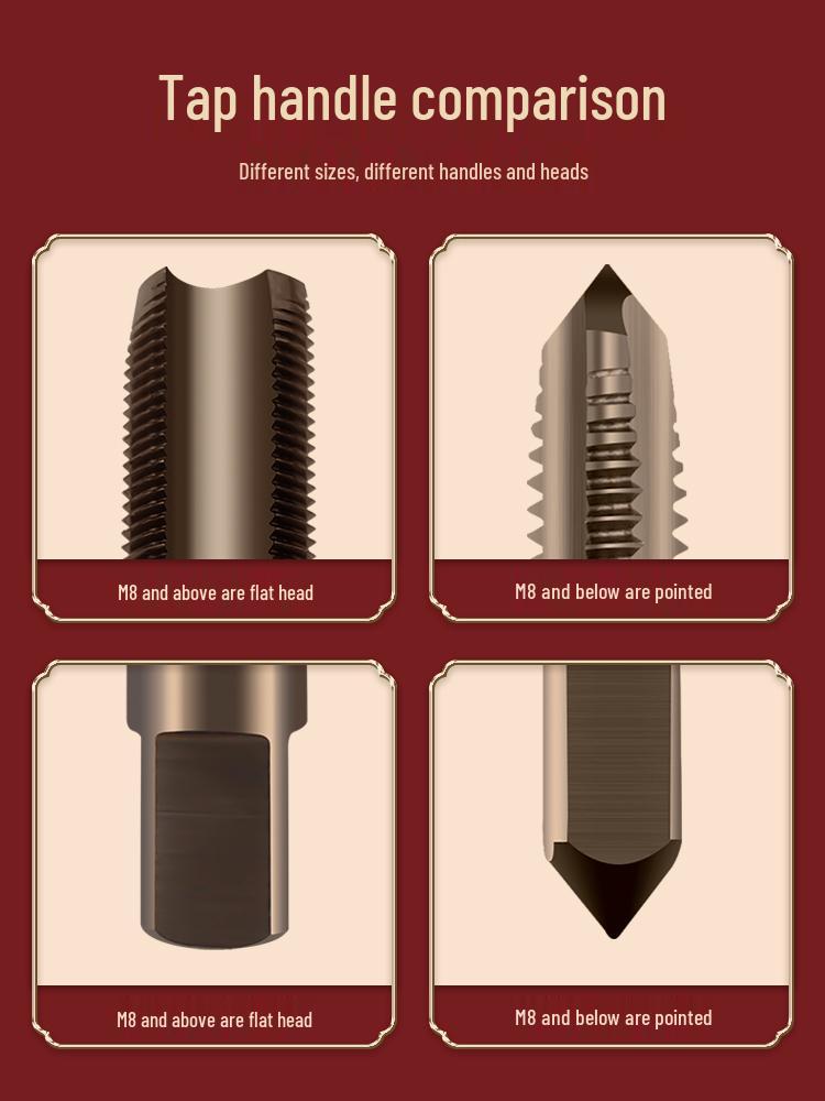 Tian Gong M35 Cobalt High-Speed Steel Reverse Thread Tap