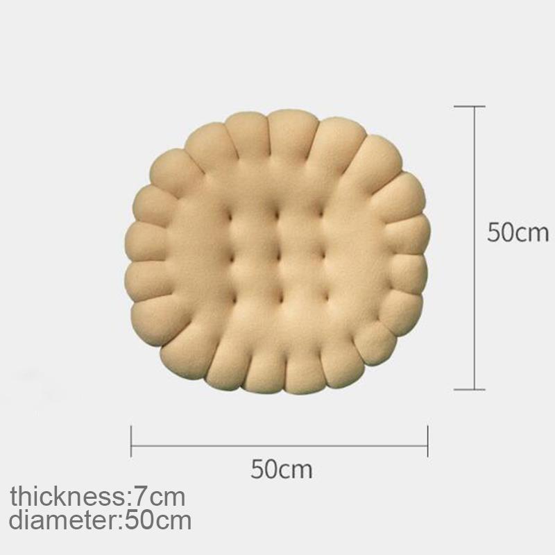 Cute And Interesting Floor Round Biscuit Seat Cushion Chair Pad Soft Comfortable Meditation Cushion For Home Decoration
