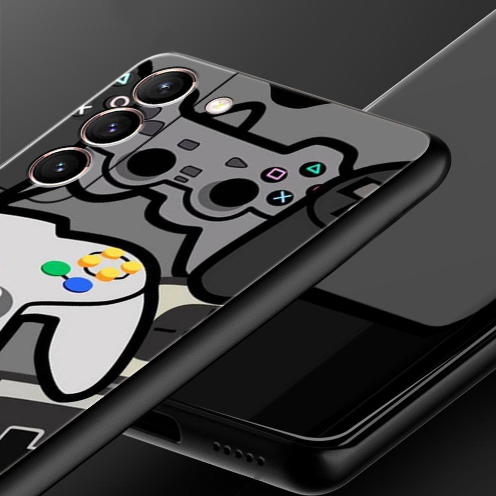 Game Controller Graphic Phone Case Cover for Samsung Galaxy S26 S25 S24 S23 S22 S20 S21 FE Ultra S25 Edge Plus 5G Soft TPU Shell