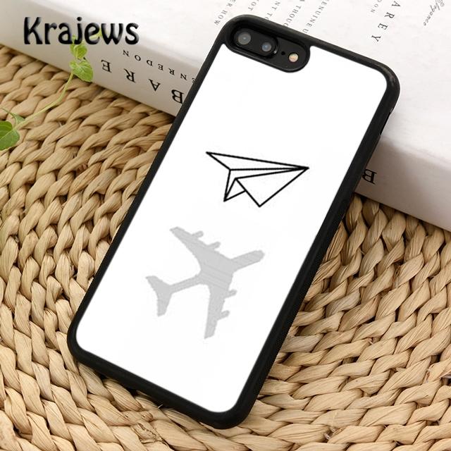 Krajews Travel the world of air plane paper Phone Case For iPhone 17 Air 16 15 14 plus 11 12 13 pro max coque Fundas