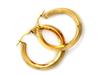 Women's Earrings Made of Yellow Gold Pr 585, Hoop Type, Diameter 30 Mm, 14 KT